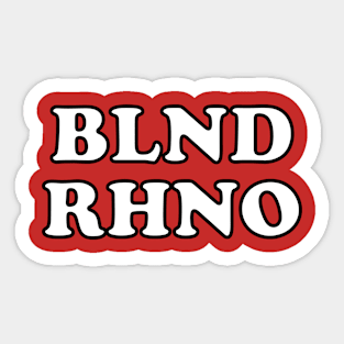 BLND RHNO Sticker